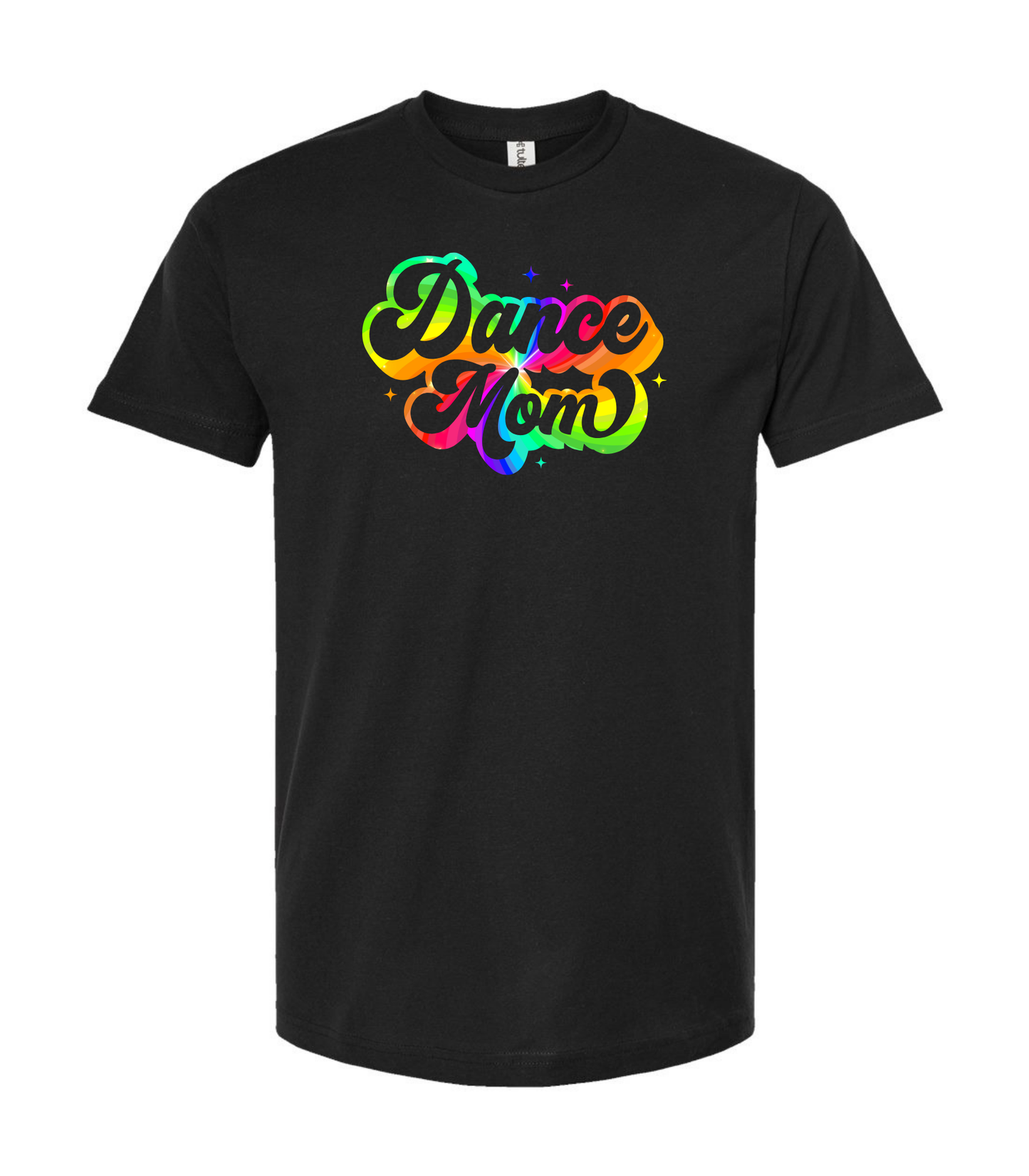 Retro Dance Mom Rainbow Graphic Tee