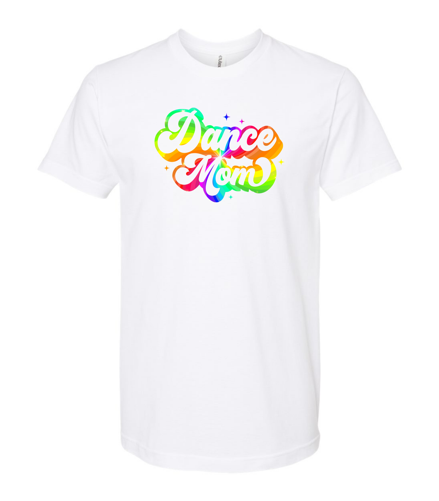 Retro Dance Mom Rainbow Graphic Tee