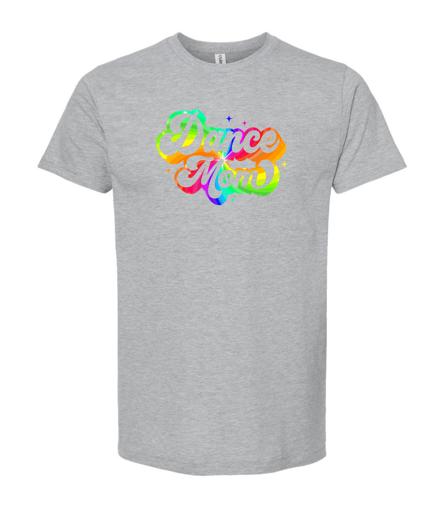 Retro Dance Mom Rainbow Graphic Tee